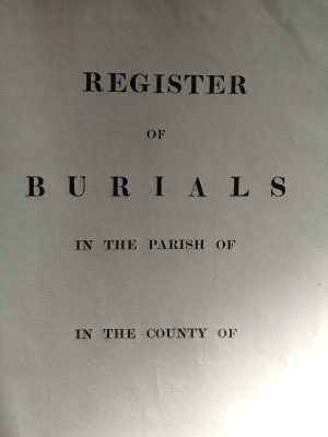 church burial register